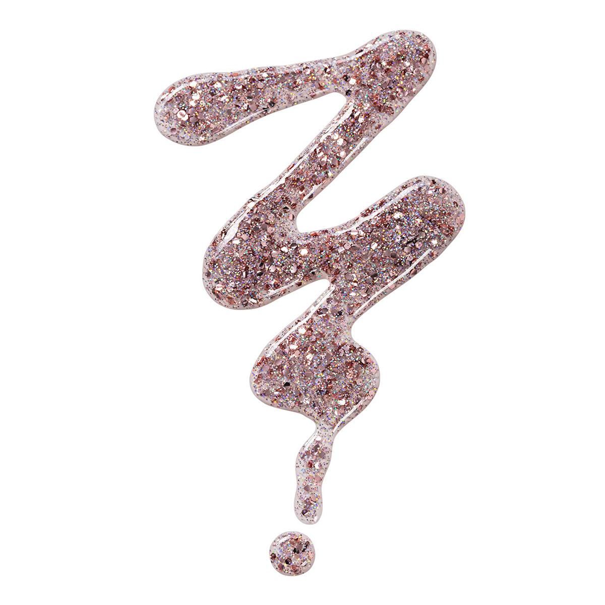 Flormar semi-transparent glitter nail polish GL02 Pink Silver