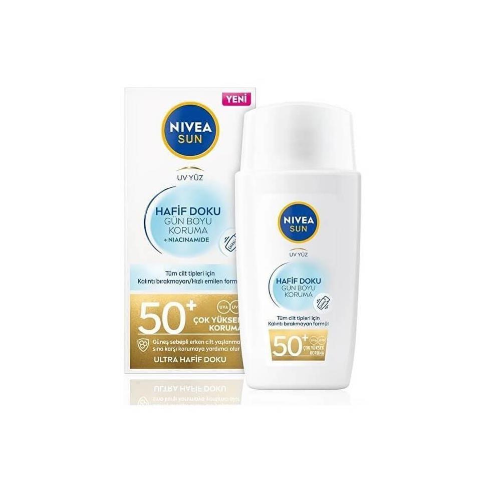 Nivea lightweight facial sunscreen SPF 50+