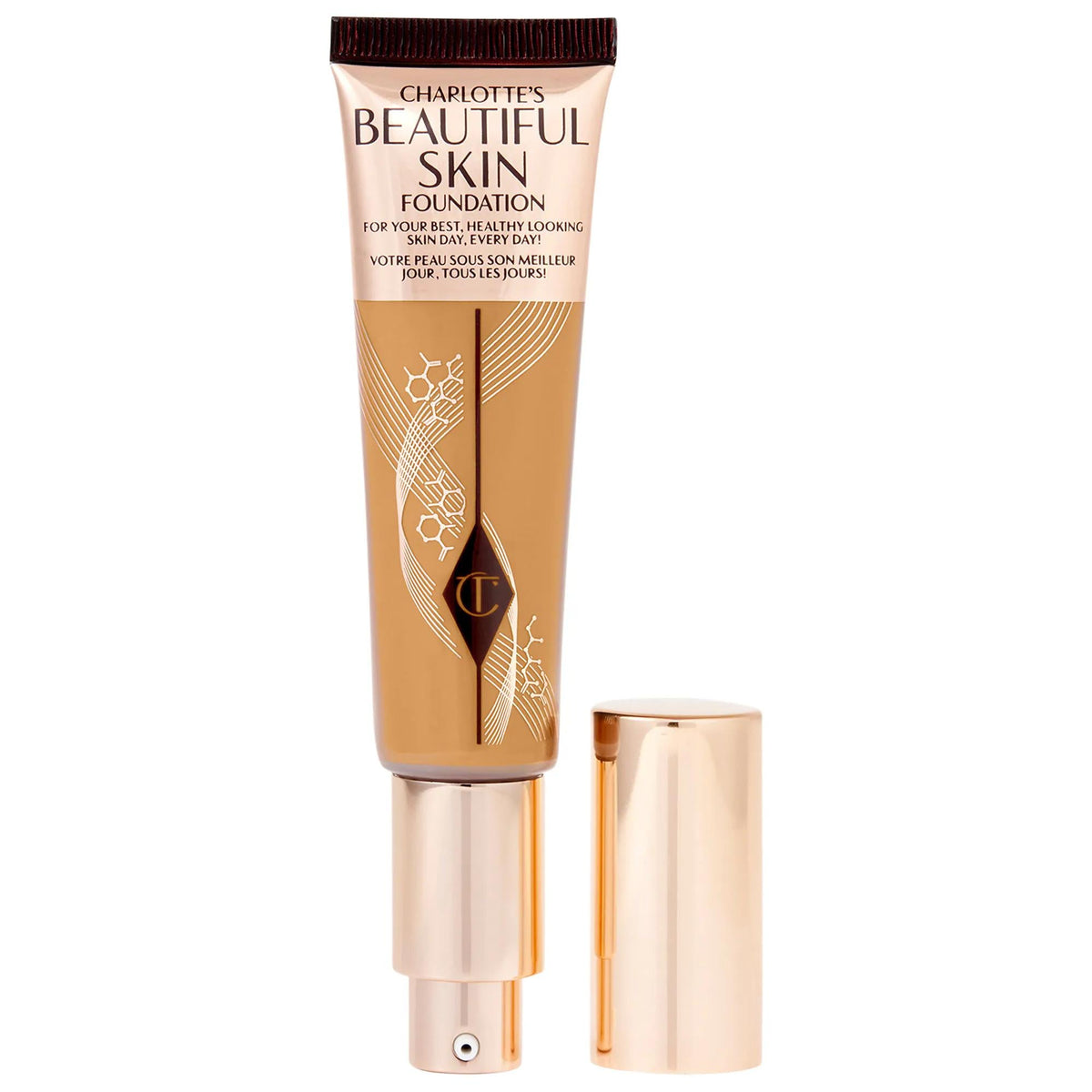 Charlotte Tilbury Beautiful Skin medium coverage liquid foundation with hyaluronic acid