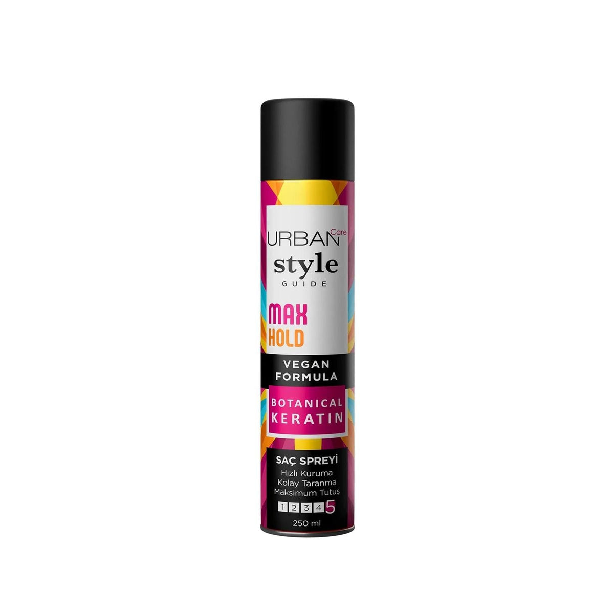 URBAN Care Style Guide Max Hold Hair Spray - Maximum Hold, 250ml, Long-Lasting Styling by Beauty Care Bag
