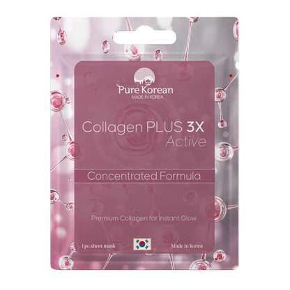 Pure Korean Collagen Plus 3x Active Face Mask by Beauty Care Bag