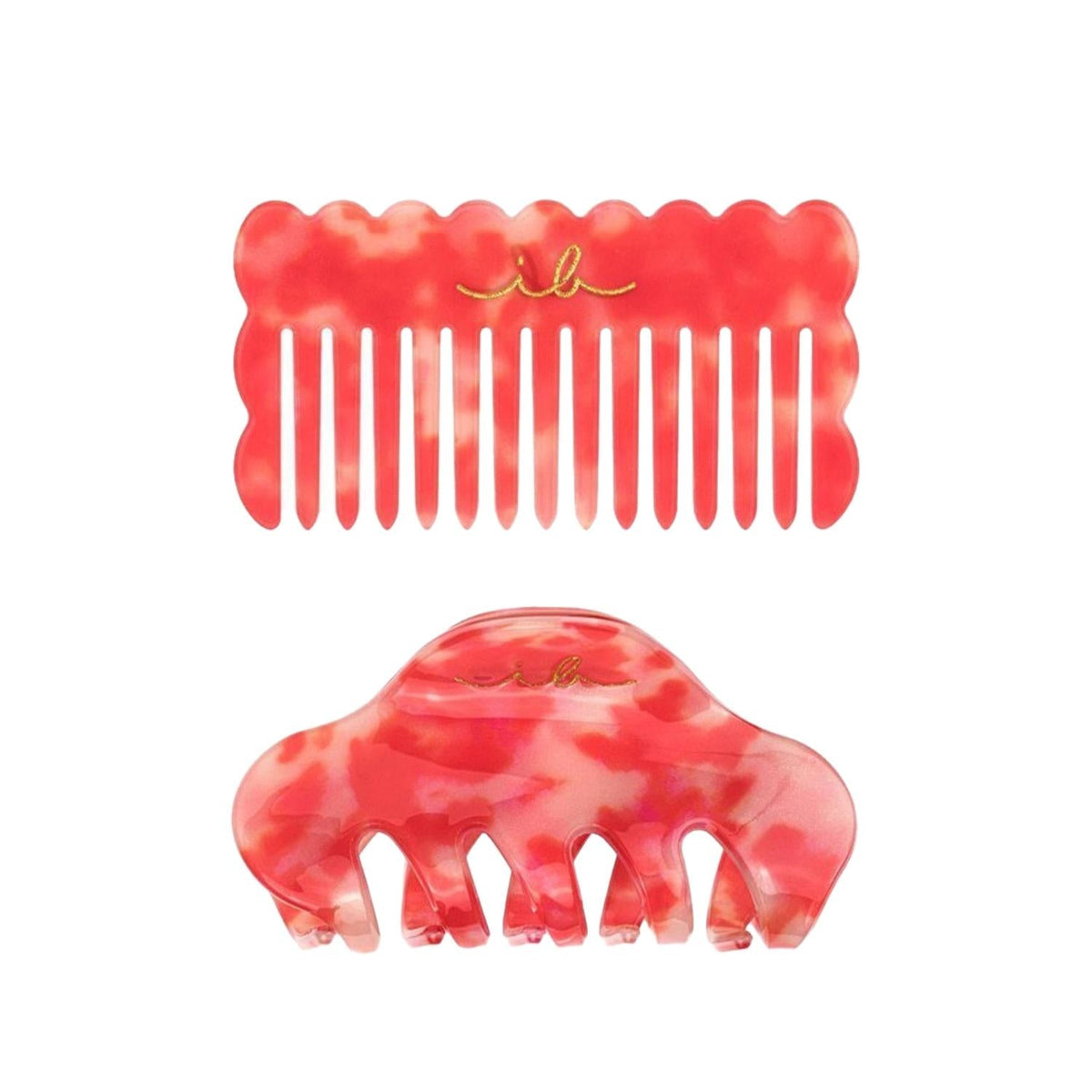 Invisibobble Au Soleil Hair Accessories Set: Beachcomber Comb & Hair Ties - Gentle, Tangle-Free Styling for All Hair Types by Beauty Care Bag