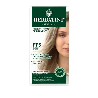 Herbatint FF5 Blond Sable Hair Dye: Natural, Ammonia & Paraben-Free Color with Aloe Vera for Sensitive Scalps - Gentle Plant-Based Formula by Beauty Care Bag