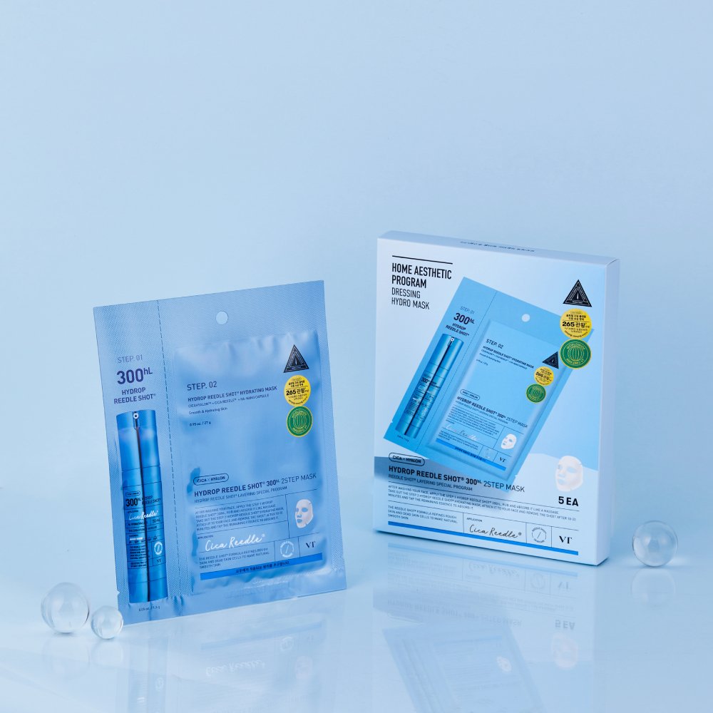 VT Hydrop Reedle Shot 300hL 2 Step Mask 1.5g+27g X 5ea by SEOUVARA