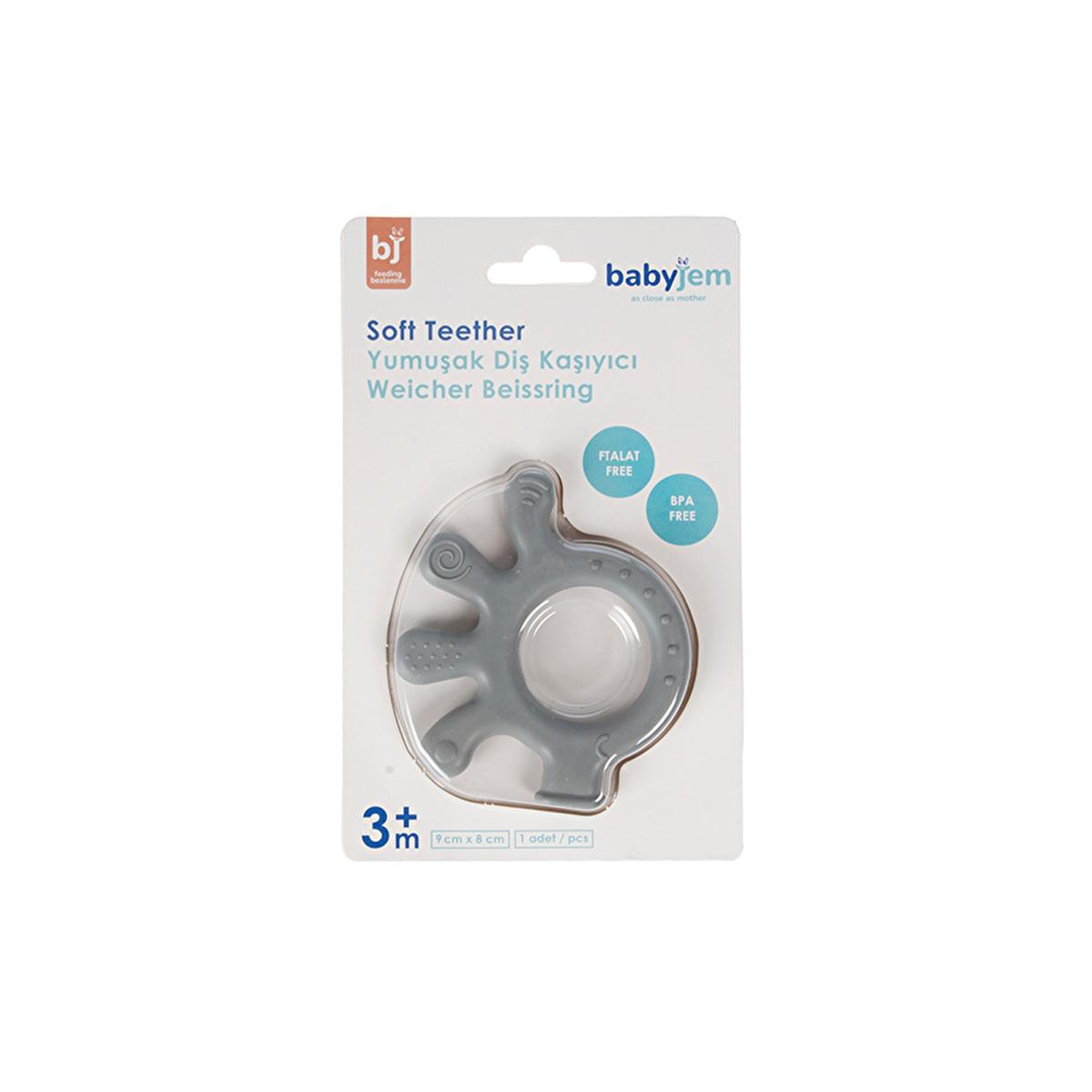 Babyjem Octopus Teether Toy - Soft BPA Free Baby Teething Relief for Sore Gums, Easy to Clean by Beauty Care Bag