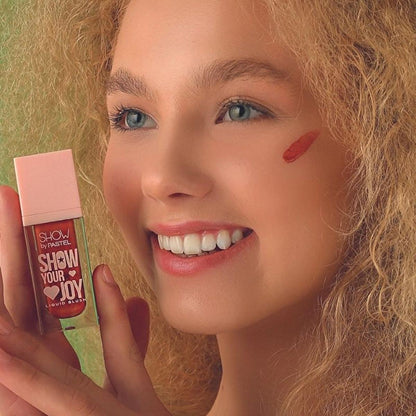 Show By Pastel Show Your Joy Liquid Blush - Natural Dewy Finish, Vegan & Cruelty-Free, Moisturizing, Portable - Gluten & Paraben Free by Beauty Care Bag