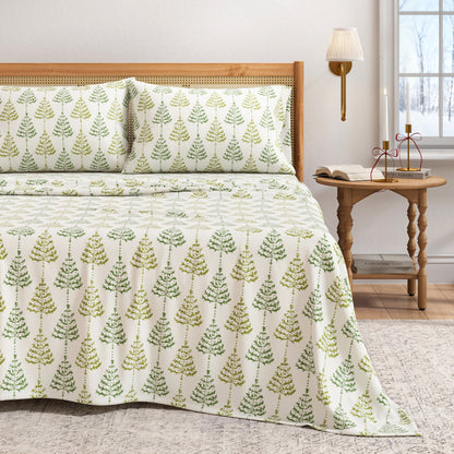 Turkish Cotton Flannel Sheet Set - Elevated Holiday Collection by Great Bay Home