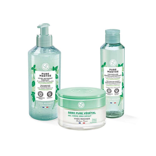 Bioderma Skincare Set for Combination/Oily Skin - Deep Cleansing, Oil Balancing, Hydrating Daily Routine by Beauty Care Bag