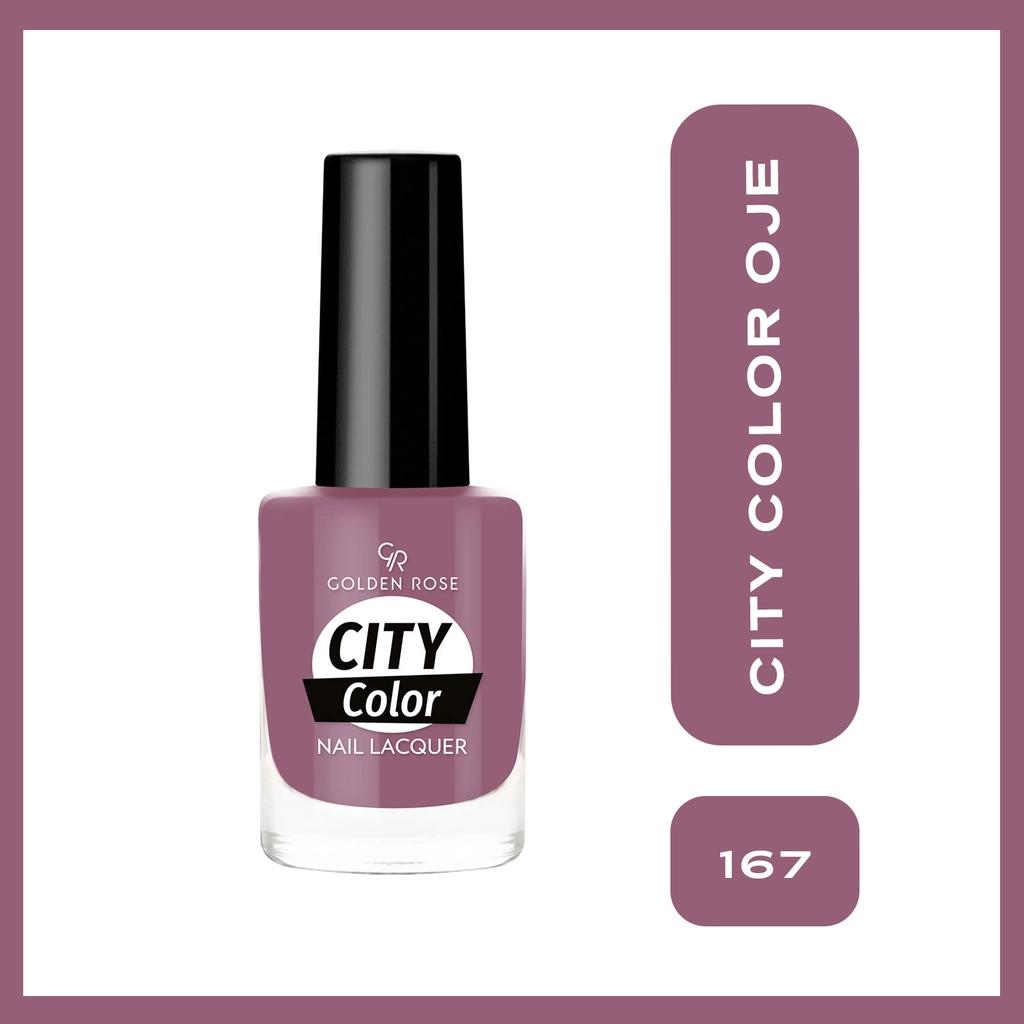 Golden Rose City Color Nail Lacquer High-Shine Shade 167 by Beauty Care Bag
