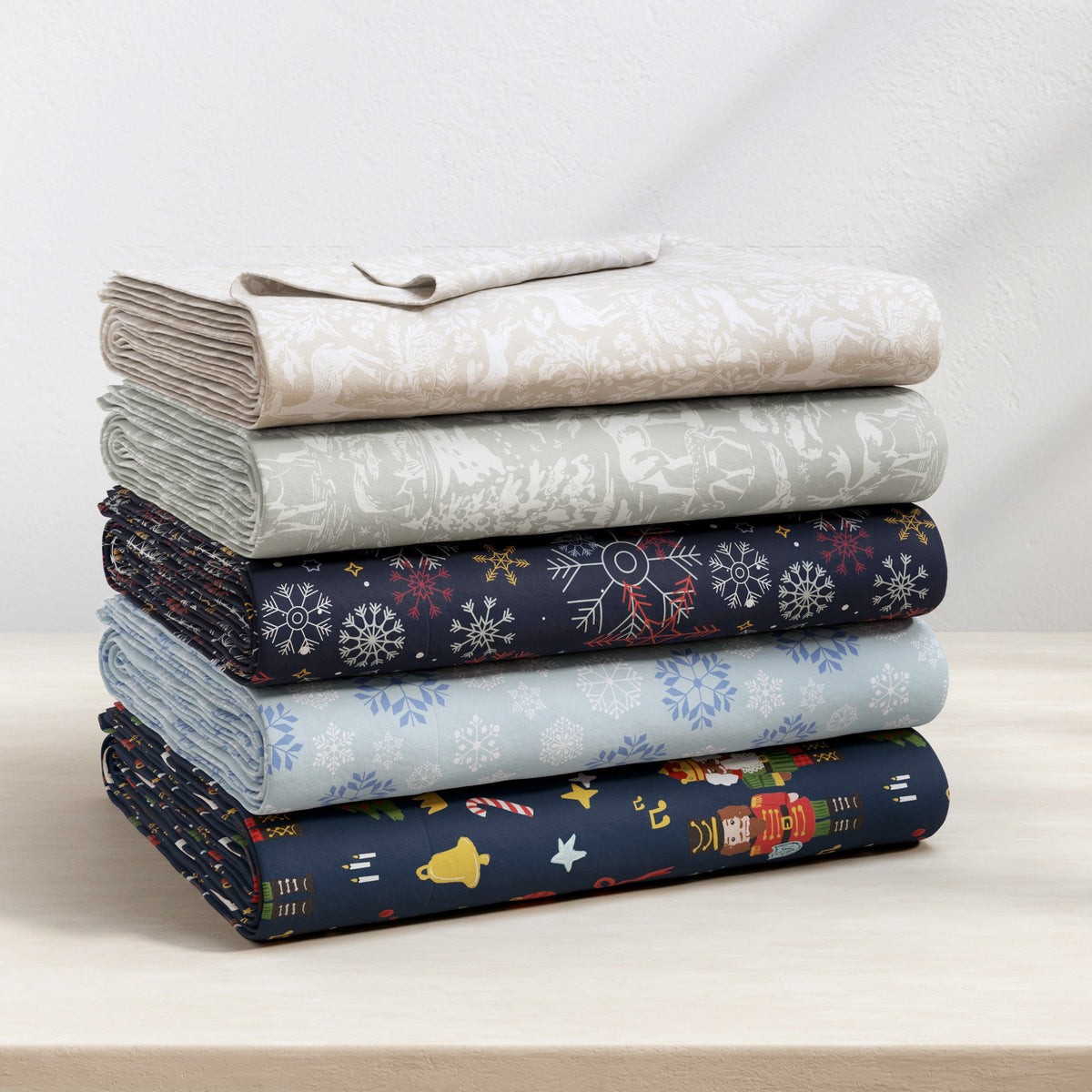 Turkish Cotton Flannel Sheet Set - Elevated Holiday Collection by Great Bay Home