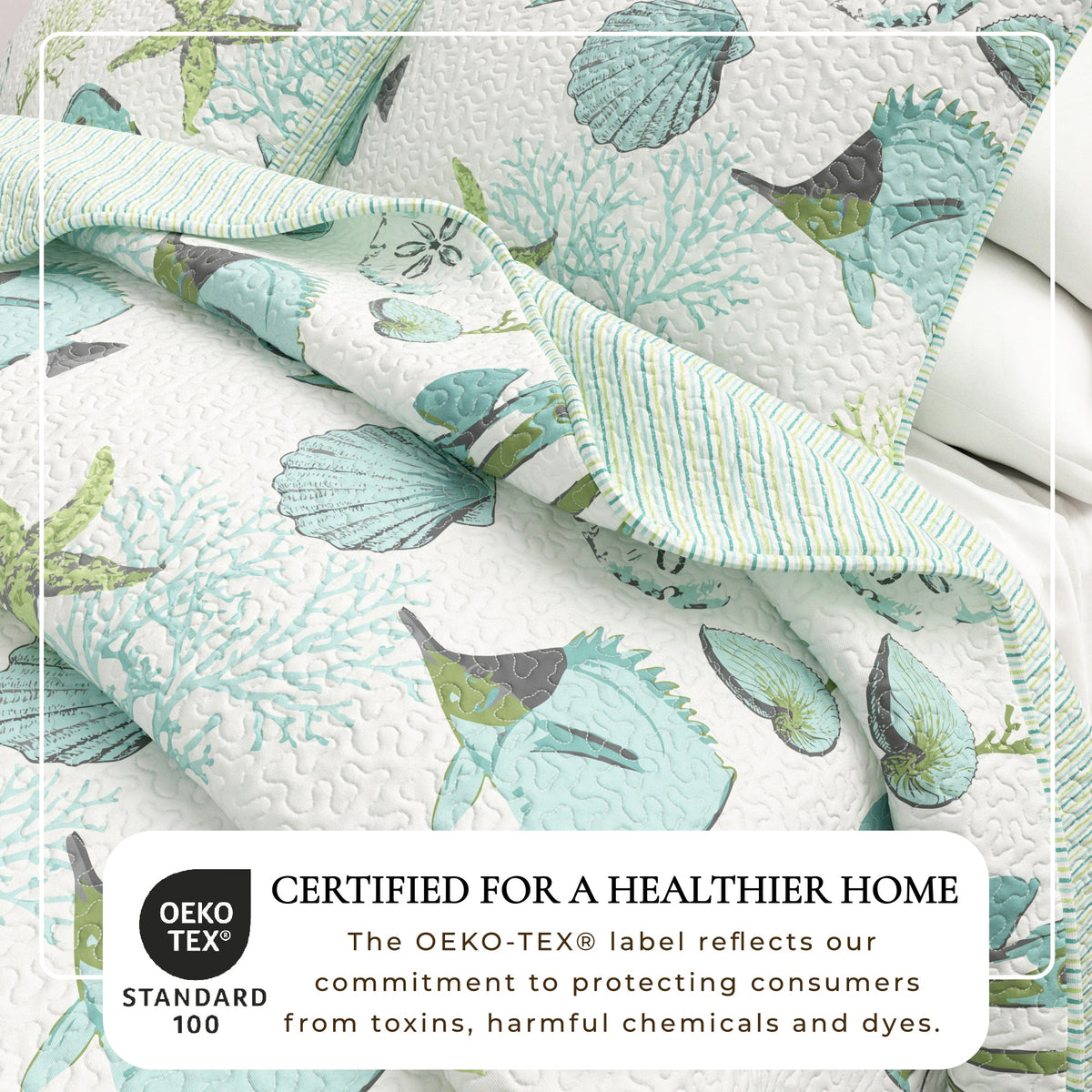 Seaside Collection Quilt Set by Great Bay Home