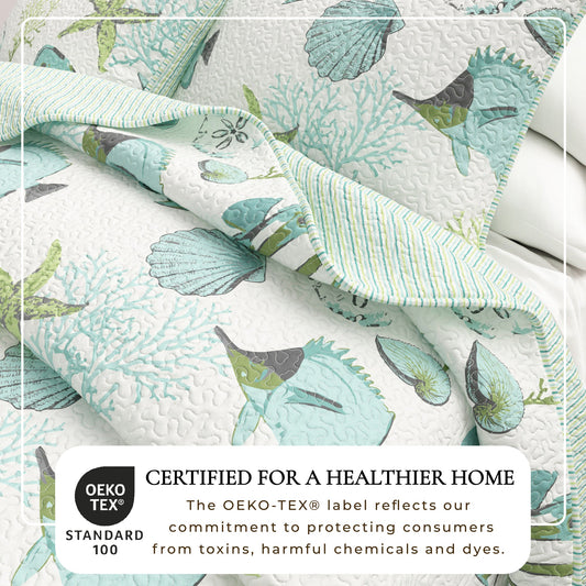 Seaside Collection Quilt Set by Great Bay Home