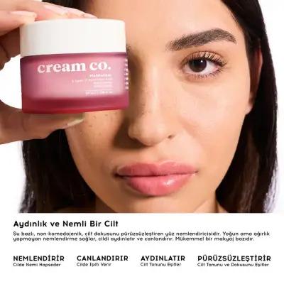 Cream Co. Skin Plumping Moisturizer Duo: PEP + MO - Boosts Elasticity, Reduces Fine Lines & Deeply Hydrates - Hypoallergenic, Paraben & Sulfate-Free Anti-Aging Skin Care Set by Beauty Care Bag