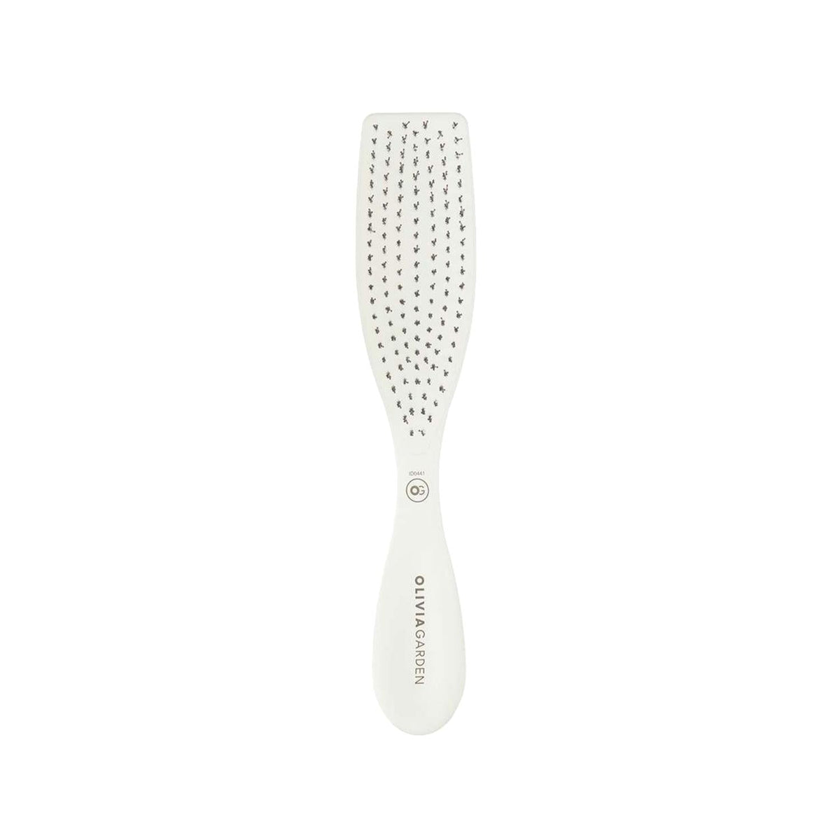 Olivia Garden Essential Style Wet Fine Hair Bristles Ice White Hair Brush for Gentle Detangling and Styling by Beauty Care Bag
