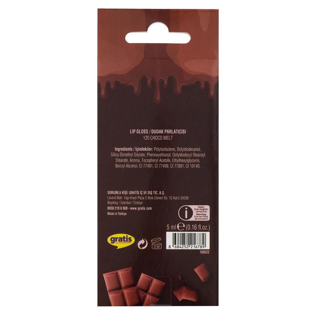 Beaulis Sweet Cones Lip Gloss 120 Choco Melt High-Shine by Beauty Care Bag
