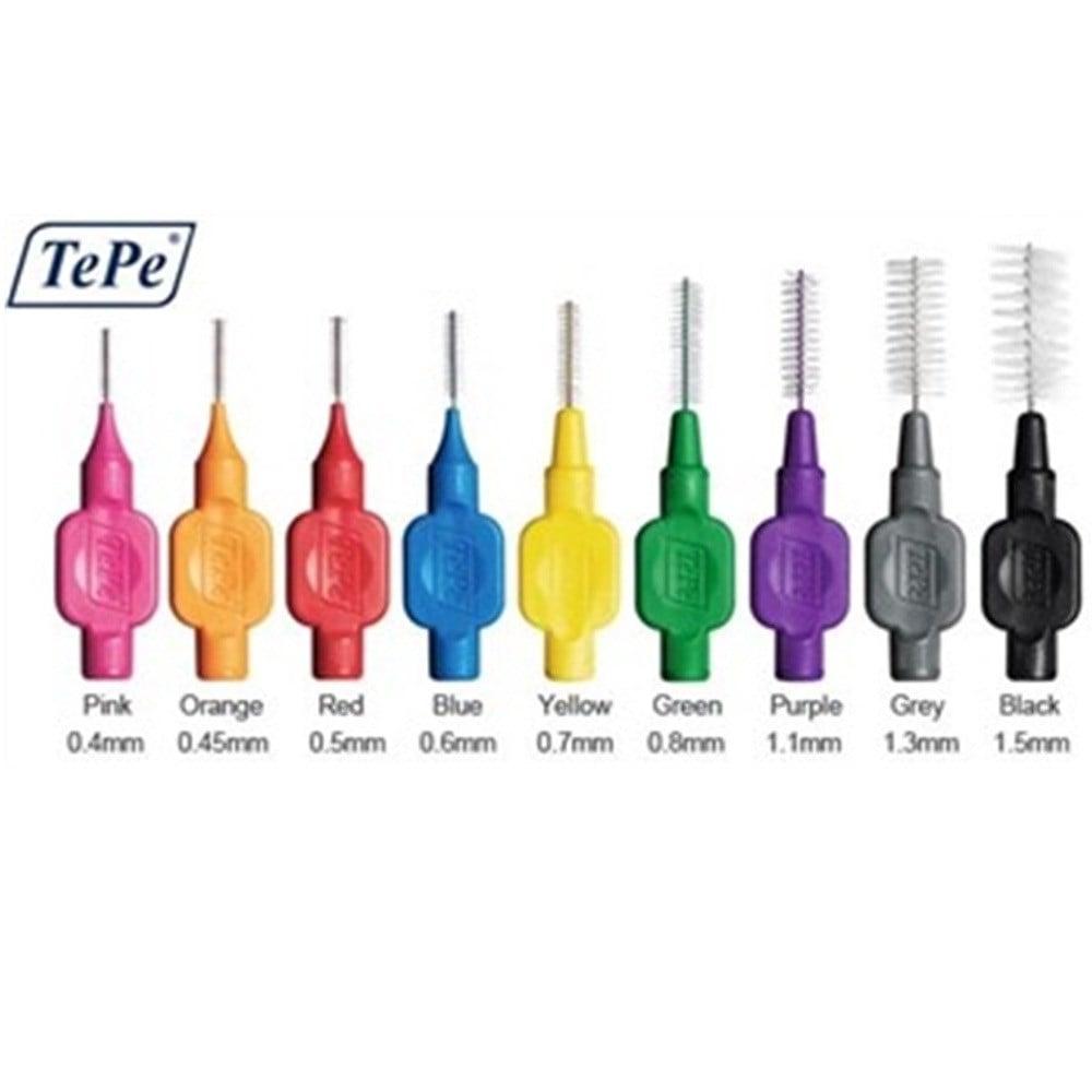TePe Original Interdental Brushes 8-Pack - Effective Oral Hygiene Tools for Dental Care by Beauty Care Bag