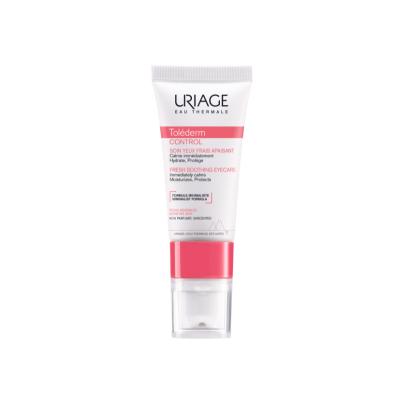 Uriage Tolederm Control Fresh Soothing Eye Care Cream for Sensitive Skin - 0.51 fl oz, Fragrance-Free & Natural by Beauty Care Bag