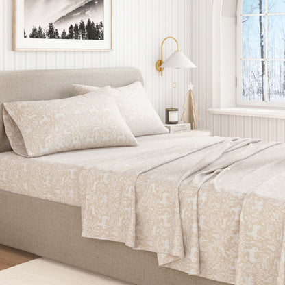 Turkish Cotton Flannel Sheet Set - Elevated Holiday Collection by Great Bay Home