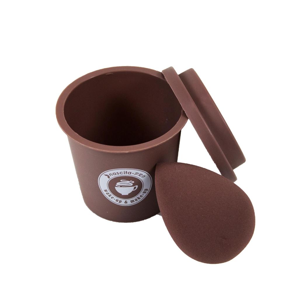 Nascita Espresso Makeup Sponge for Flawless Blending by Beauty Care Bag