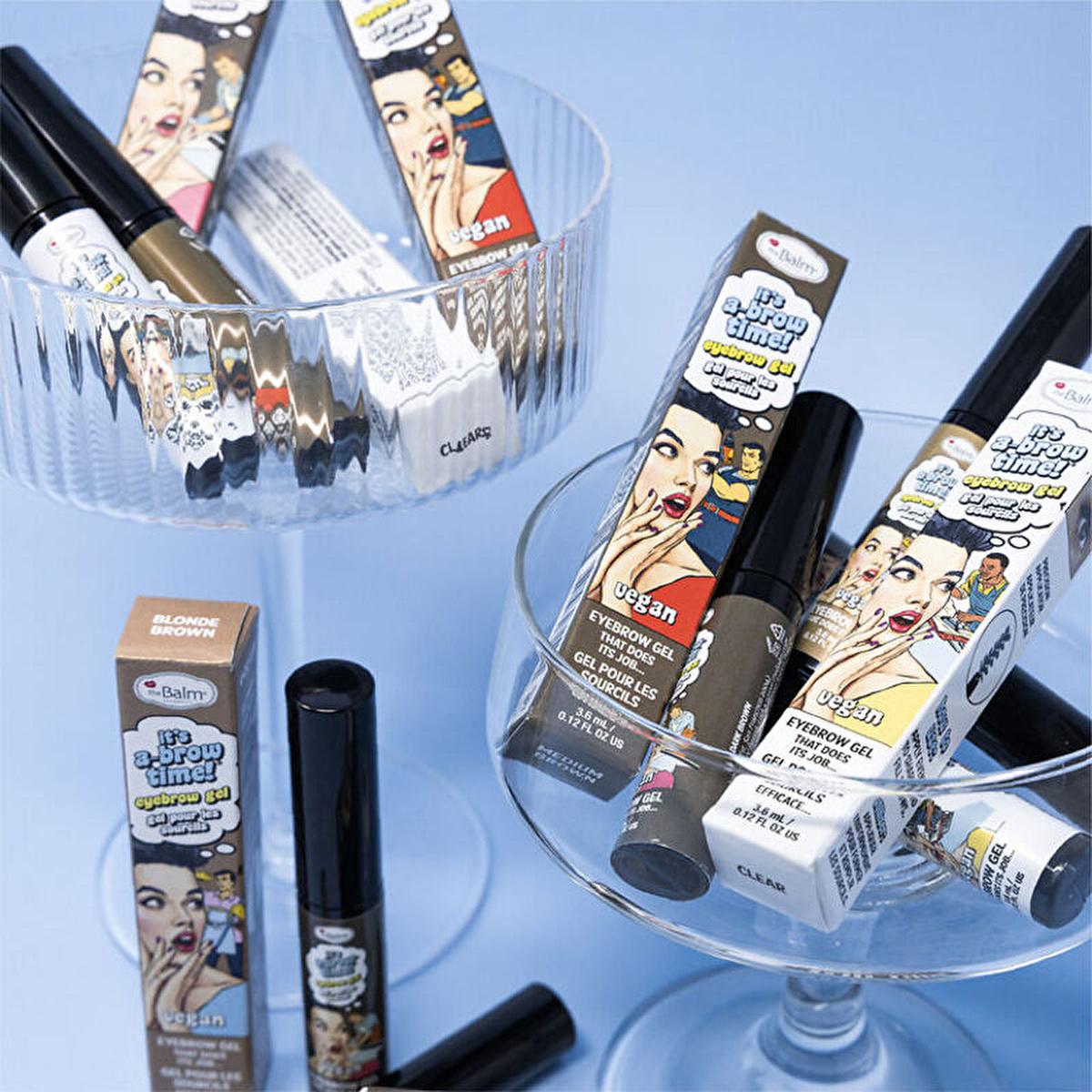 theBalm It's A Brow Time Brow Gel: Shape, Define & Hold - Long Lasting Eyebrow Mascara for a Glamorous Look by Beauty Care Bag