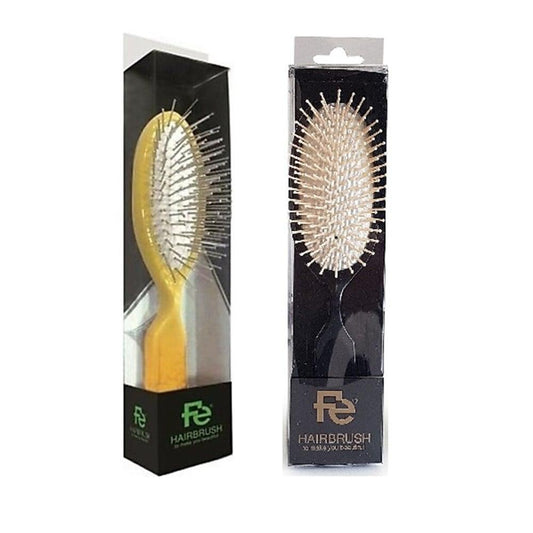 Fe In Style Anti-Static Water-Resistant Ergonomic Hair Brush for All Hair Types by Beauty Care Bag
