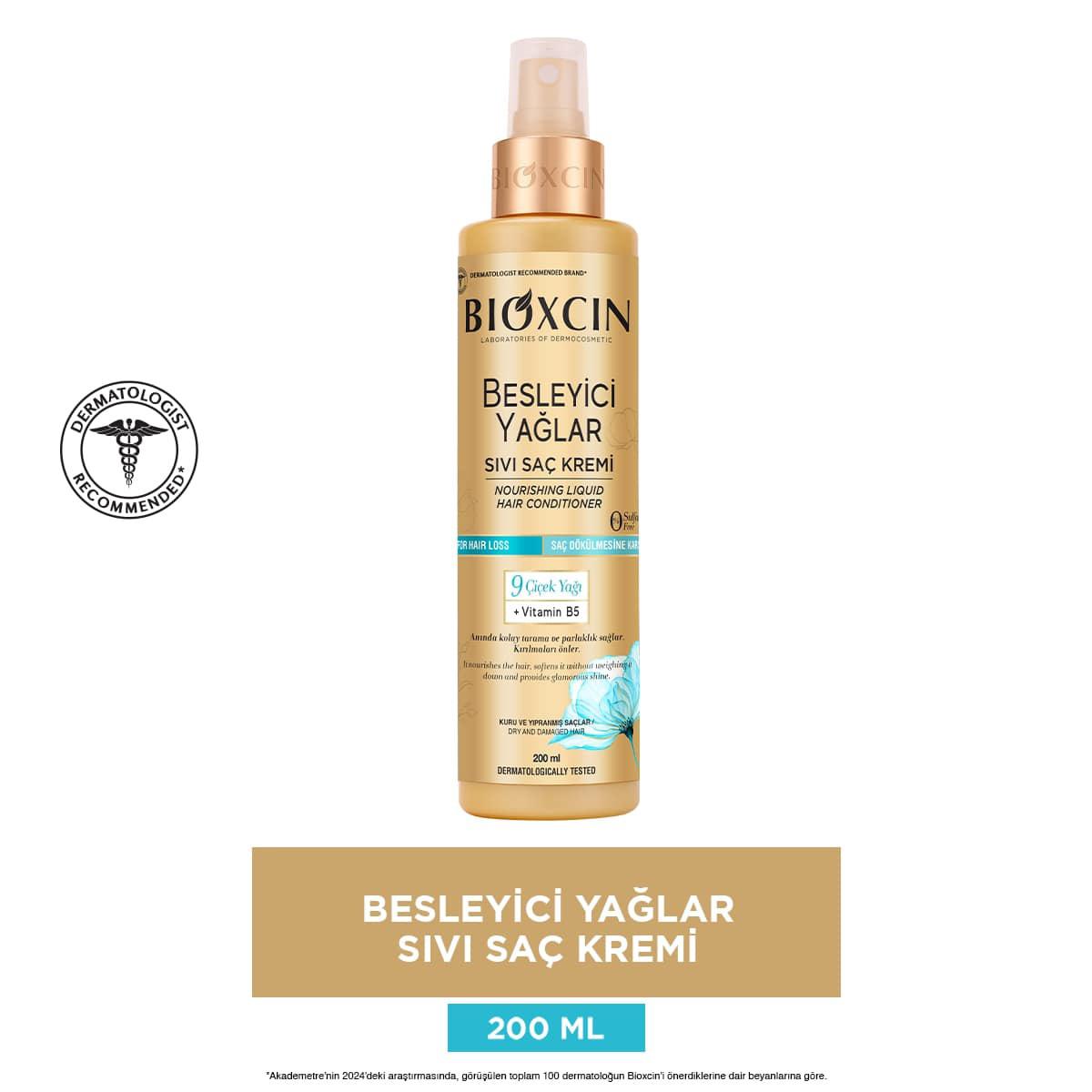 Bioxcin Nourishing Flower Oils Hair Conditioner: Deeply Moisturizes, Repairs Dry & Damaged Hair. Sulfate-Free, Hypoallergenic Formula by Beauty Care Bag