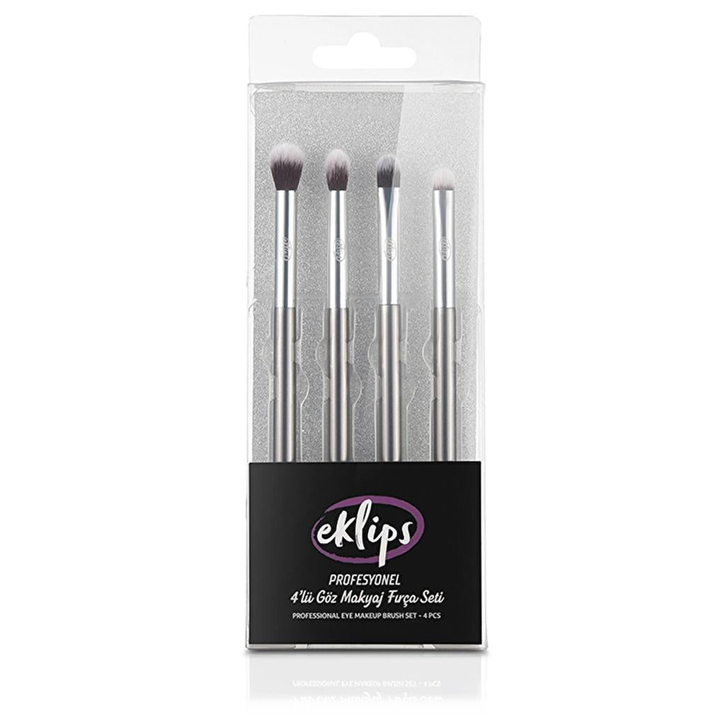 Eklips Professional Eye Makeup Brush Set 4 Pieces by Beauty Care Bag