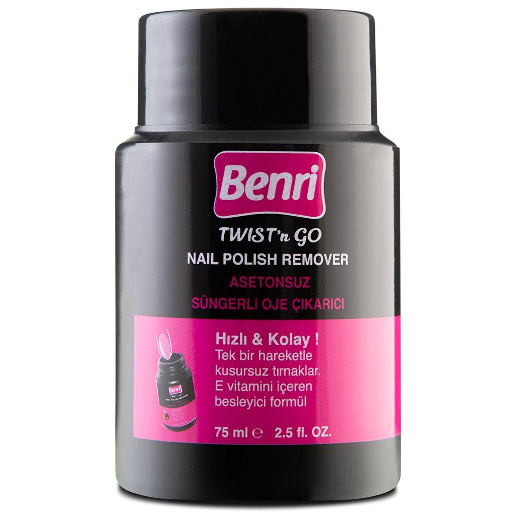 Benri Sponge Acetone-Free Nail Polish Remover 75 ml by Beauty Care Bag