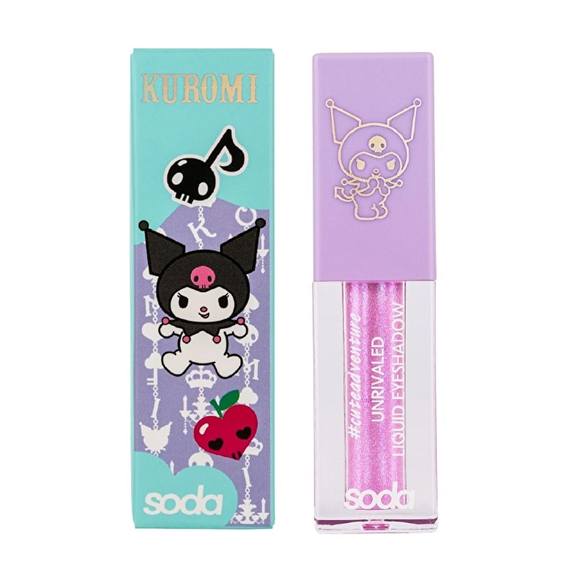 Soda Hello Kitty Liquid Eyeshadow - Shimmering and Lightweight Eye Makeup Solution by Beauty Care Bag