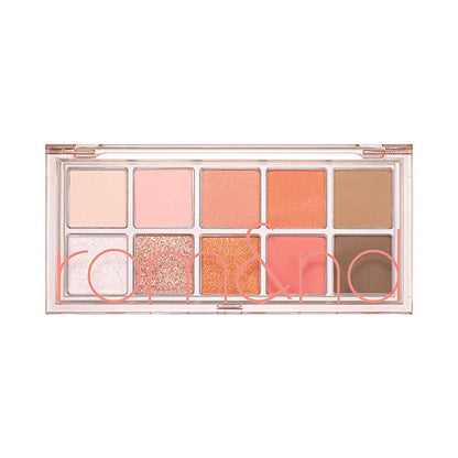 rom&nd Better Than Palette Eyeshadow Palette 08 Peach Dalhia Garden - Versatile Makeup Eyeshadow Palette with 10 Color Combinations by Beauty Care Bag