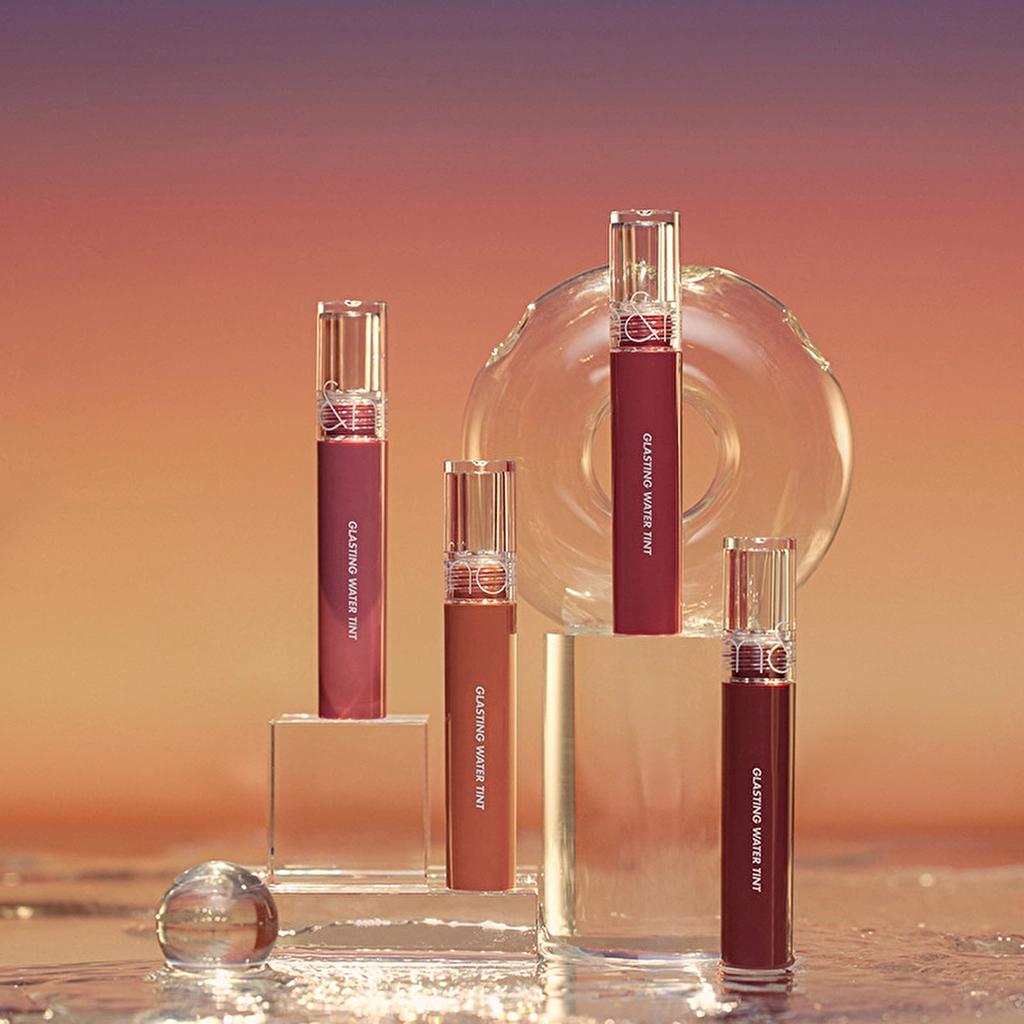 rom&nd Glasting Water Tint Hydrating Lip Gloss 17 Woody Sunset by Beauty Care Bag
