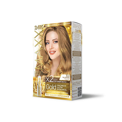 Maxx Deluxe Golden Beauty Hair Color 8.3 Honey Foam by Beauty Care Bag