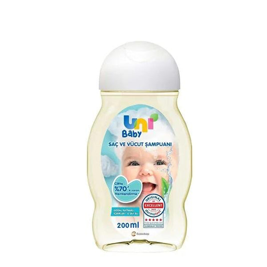 Uni Baby Gentle Shampoo 6.76 fl oz - Hypoallergenic & Paraben-Free Baby Hair Care by Beauty Care Bag
