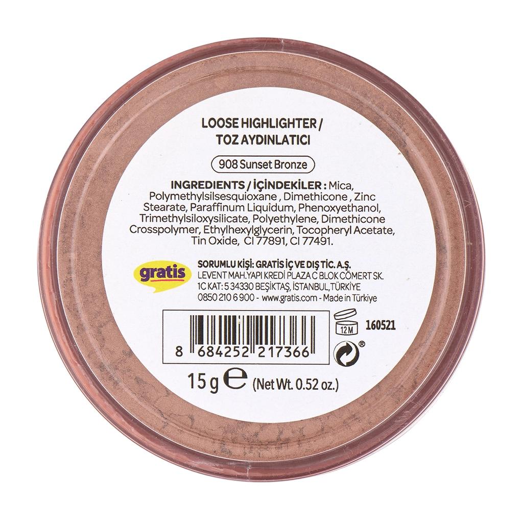 Beaulis Fun Glow Up Powder Highlighter in 908 Sunset Bronze by Beauty Care Bag