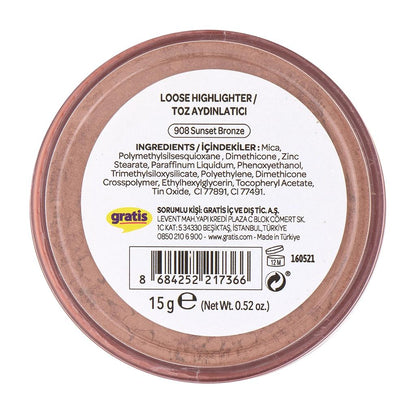 Beaulis Fun Glow Up Powder Highlighter in 908 Sunset Bronze by Beauty Care Bag