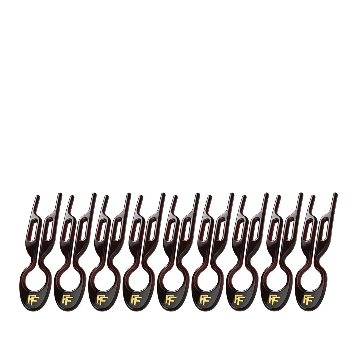 Fiona Franchimon No. 1 Hairpin Brown Hair Pins 9 Count by Beauty Care Bag