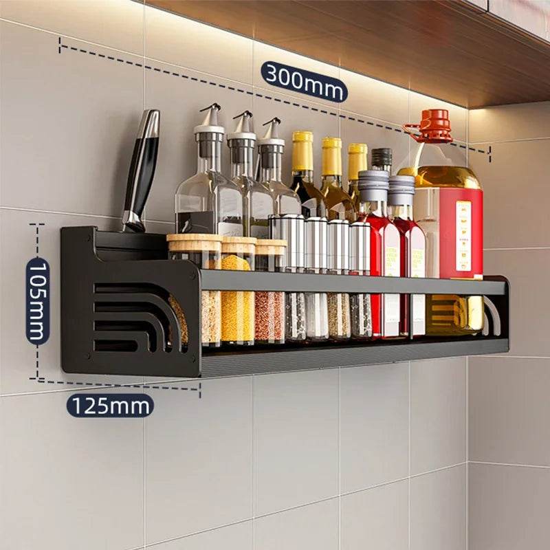 Wall-Mounted Kitchen Spice Rack Organizerspice organizerTorqelo.com