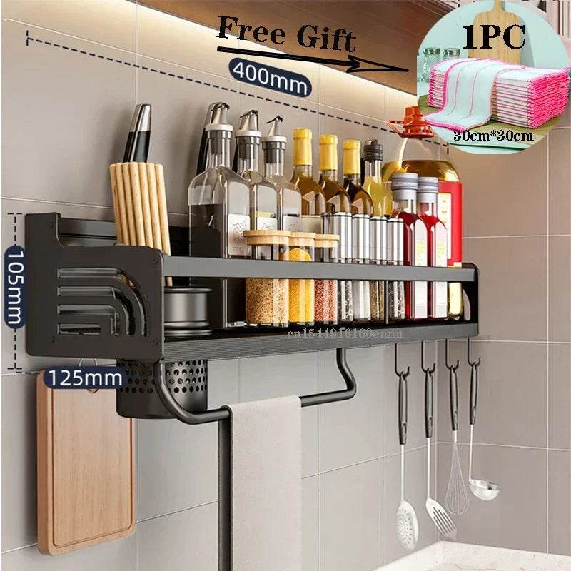 Wall-Mounted Kitchen Spice Rack Organizerspice organizerTorqelo.com