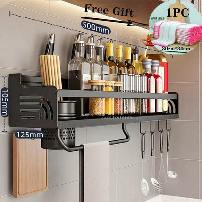 Wall-Mounted Kitchen Spice Rack Organizerspice organizerTorqelo.com