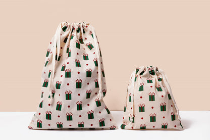 Cloth Gift Bags - Set of 4 by Organic Cotton Mart
