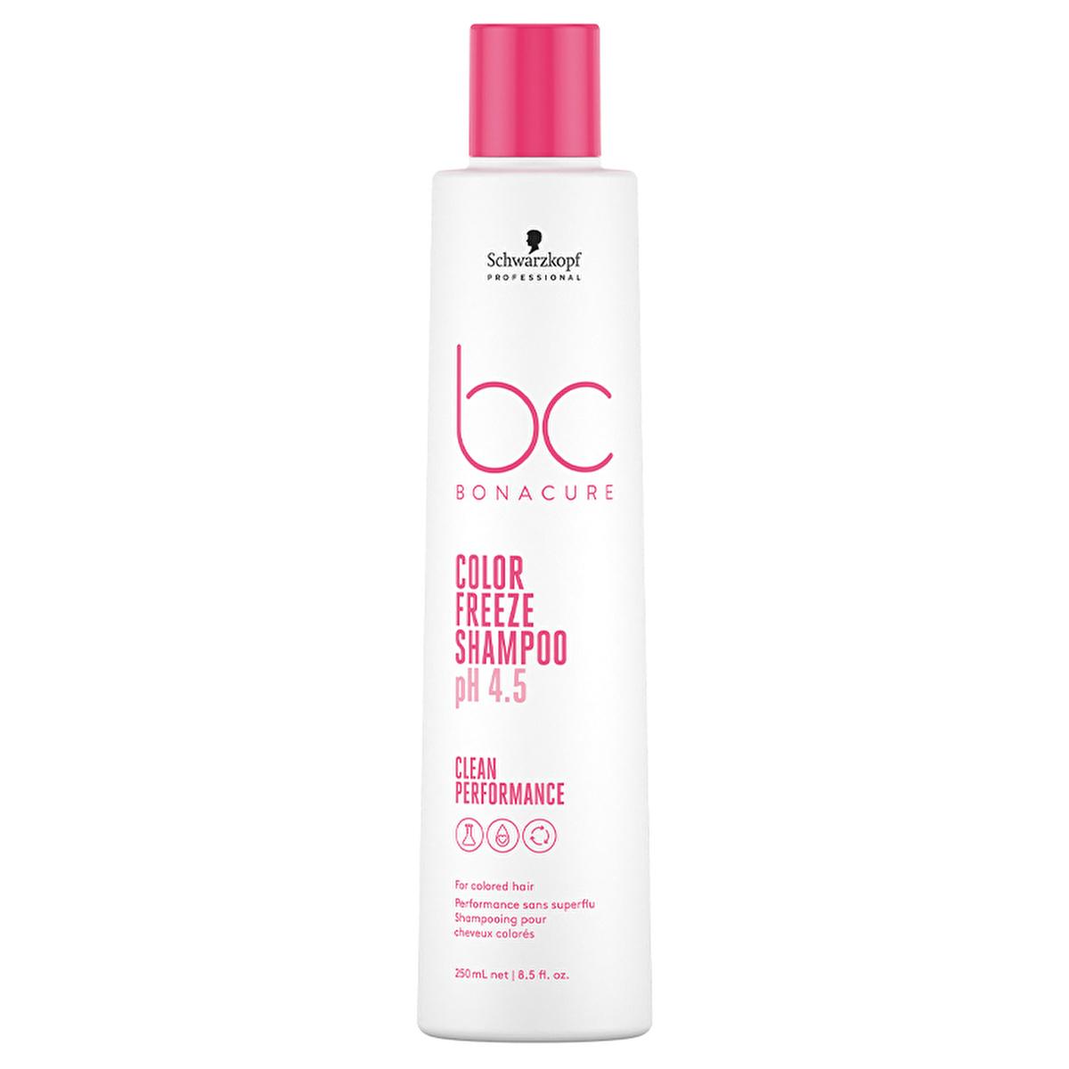 Bonacure Color Freeze Shampoo: Sulfate-Free, Vegan Shampoo for Color Treated Hair - Protects Color & Maintains pH Balance by Beauty Care Bag