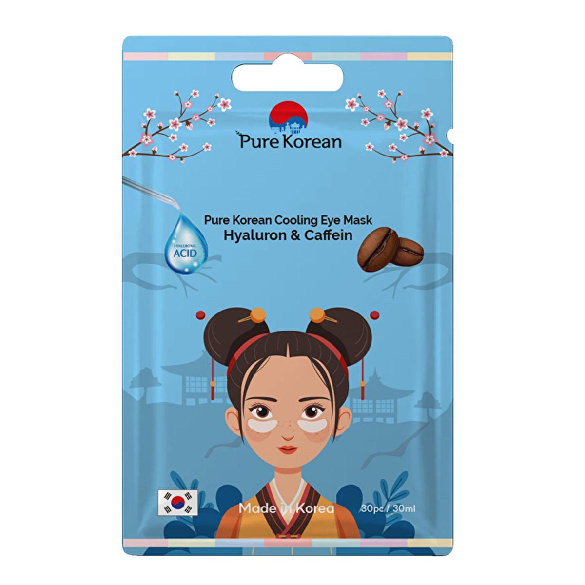 Pure Korean hyaluronic acid and caffeine cooling eye mask, 1.01 fl oz