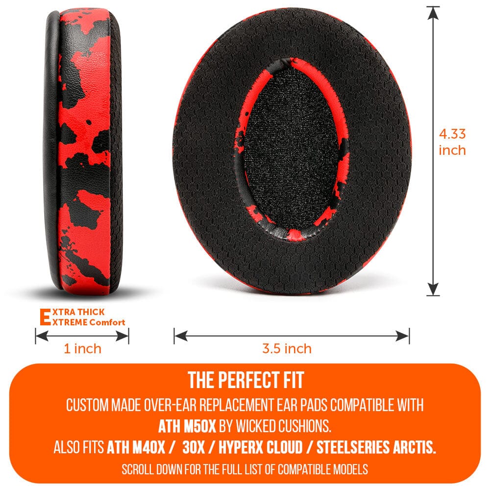 WC FreeZe - Hybrid Cooling Gel Infused Ear Pads for ATH M50XCooling Gel Ear PadsTorqelo.com