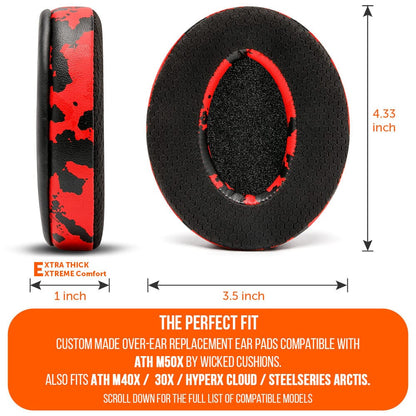 WC FreeZe - Hybrid Cooling Gel Infused Ear Pads for ATH M50XCooling Gel Ear PadsTorqelo.com