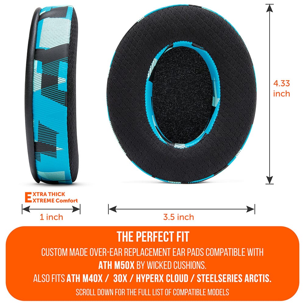 WC FreeZe - Hybrid Cooling Gel Infused Ear Pads for ATH M50XCooling Gel Ear PadsTorqelo.com