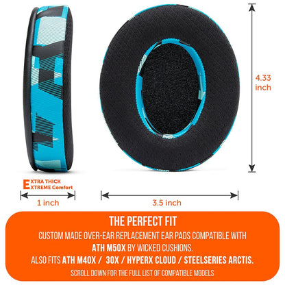 WC FreeZe - Hybrid Cooling Gel Infused Ear Pads for ATH M50XCooling Gel Ear PadsTorqelo.com
