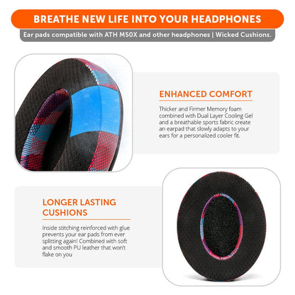 WC FreeZe - Hybrid Cooling Gel Infused Ear Pads for ATH M50XCooling Gel Ear PadsTorqelo.com