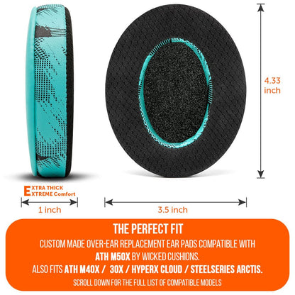 WC FreeZe - Hybrid Cooling Gel Infused Ear Pads for ATH M50XCooling Gel Ear PadsTorqelo.com