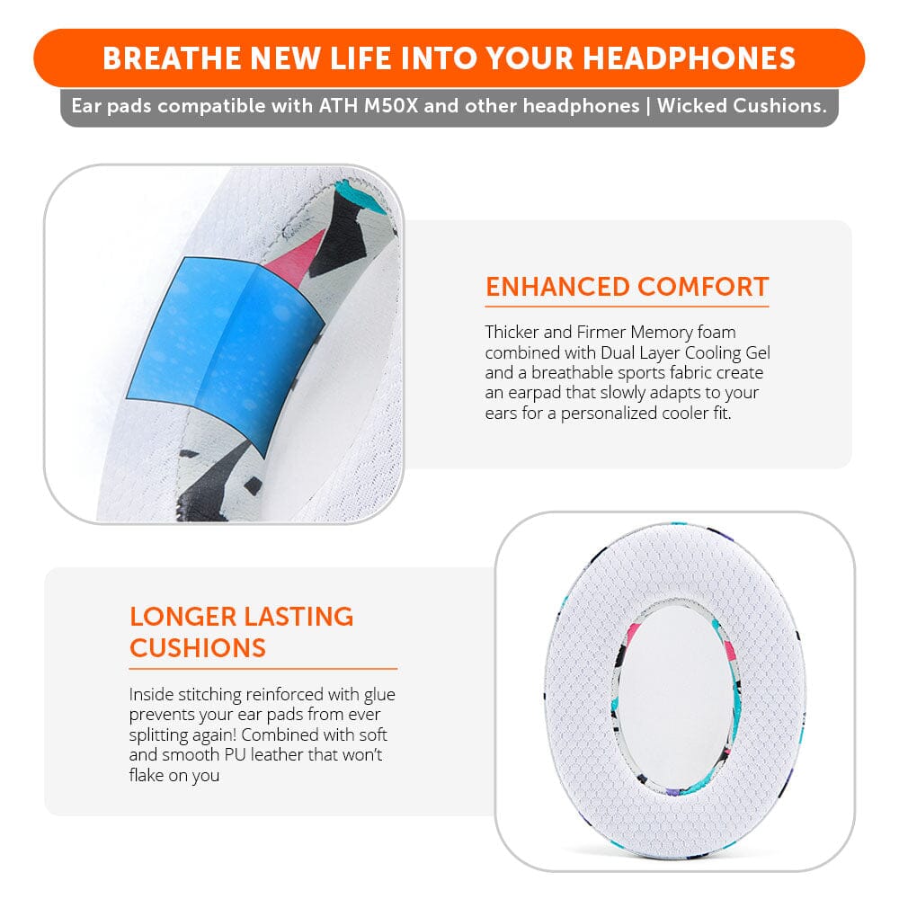 WC FreeZe - Hybrid Cooling Gel Infused Ear Pads for ATH M50XCooling Gel Ear PadsTorqelo.com