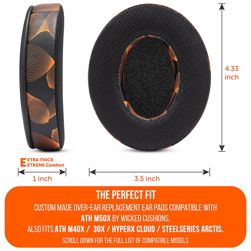 WC FreeZe - Hybrid Cooling Gel Infused Ear Pads for ATH M50XCooling Gel Ear PadsTorqelo.com